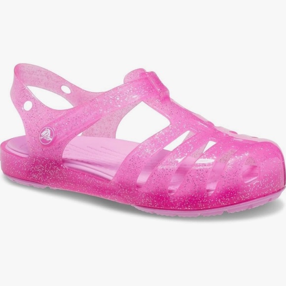 Jelly, pink Crocs Child Isabella Sandal nwt - Picture 3 of 11